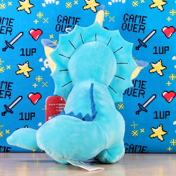Jazwares Pokemon Vaporeon 8" UltraSoft Video Game Collectible Toy Plush NWT - Picture 4 of 8